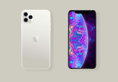 银色 iphone11ProMax苹果样机